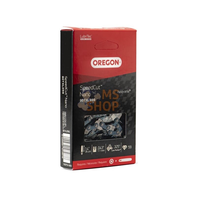Chaîne de tronçonneuse .325, 59 DL, 14" Speedcut™ Nano, Oregon | OREGON Chaîne de tronçonneuse .325, 59 DL, 14" Speedcut™ Nano, Chaîne de tronçonneuse .325, 59 DL, 14" Speedcut™ Nano, Oregon | OREGON Chaîne de tronçonneuse .325, 59 DL, 14" Speedcut™ Nano,