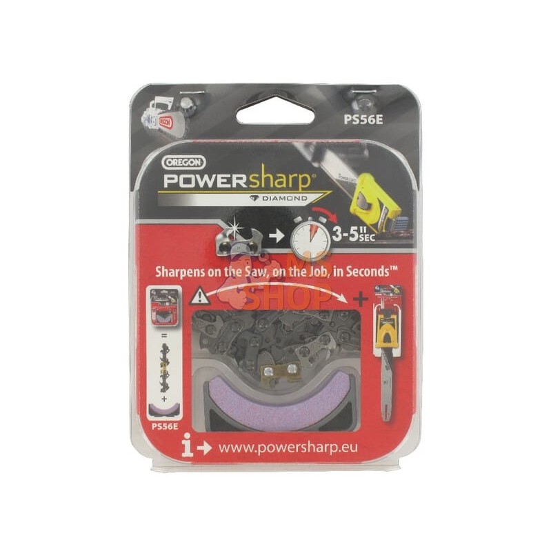 Chaîne de tronçonneuse 3/8" 1,3mm 56 DL demi-ciseau Powersharp Boite Oregon | OREGON Chaîne de tronçonneuse 3/8" 1,3mm 56 DL dem