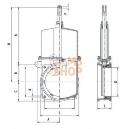 Couteau vanne 8" | MZ Couteau vanne 8" | MZPR#862312