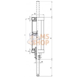 Vérin pn. 4"+tige piston trav. | MZ Vérin pn. 4"+tige piston trav. | MZPR#900311