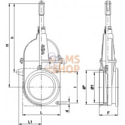 Vanne 4" + bride/filetage | MZ Vanne 4" + bride/filetage | MZPR#862261