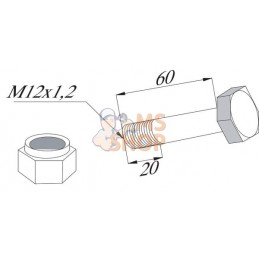Boulon cpl.M12x60 Perfect | UNBRANDED Boulon cpl.M12x60 Perfect | UNBRANDEDPR#874921