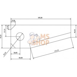 Lame de gyrobroyeur plat Major 8400 | UNBRANDED Lame de gyrobroyeur plat Major 8400 | UNBRANDEDPR#851028