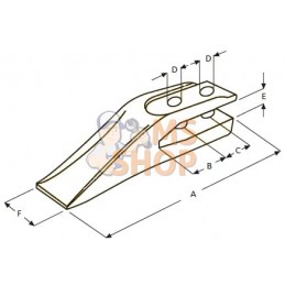 Dent de fourche lame 20mm | UNBRANDED Dent de fourche lame 20mm | UNBRANDEDPR#875026