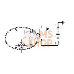 Moteur d'essuie-glace 12V 110° axe 61mm Ø6mm | UNBRANDED Moteur d'essuie-glace 12V 110° axe 61mm Ø6mm | UNBRANDEDPR#851144