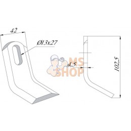 Lame D 42x103 mm grande Mott | UNBRANDED Lame D 42x103 mm grande Mott | UNBRANDEDPR#874956