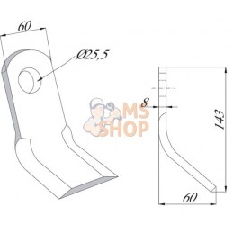Fléau 60x143mm utilisable pour Ferri | UNBRANDED Fléau 60x143mm utilisable pour Ferri | UNBRANDEDPR#874964