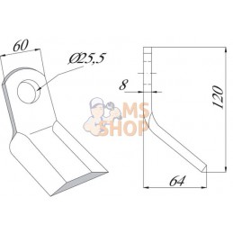 Fléau 60x120mm utilisable pour Ferri | UNBRANDED Fléau 60x120mm utilisable pour Ferri | UNBRANDEDPR#874962