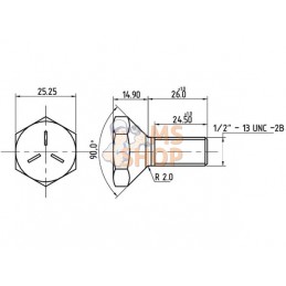 Boulon de roue avant p/ DB | UNBRANDED Boulon de roue avant p/ DB | UNBRANDEDPR#653096