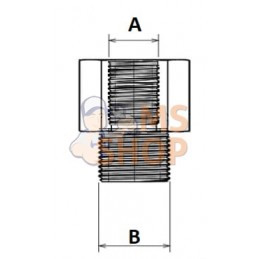 Adaptateur m/f M14x1.5-M20x1,5 | UNBRANDED Adaptateur m/f M14x1.5-M20x1,5 | UNBRANDEDPR#821983