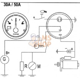 Ampèremètre 30A 12/24V 52mm | UNBRANDED Ampèremètre 30A 12/24V 52mm | UNBRANDEDPR#822161