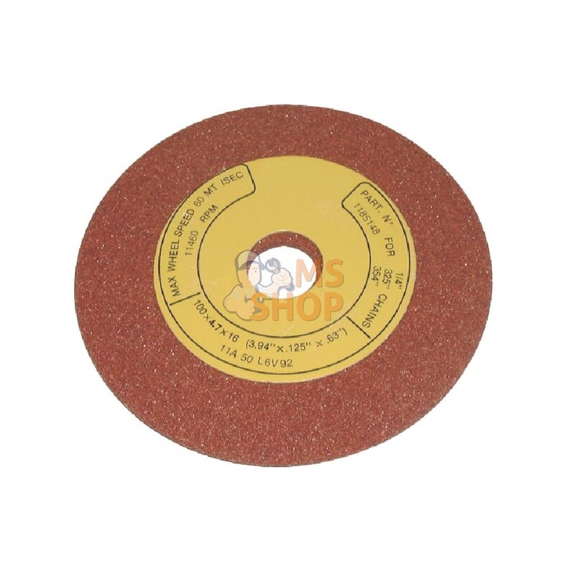 Meule d'affûtage 100x4,7x16 mm | UNBRANDED Meule d'affûtage 100x4,7x16 mm | UNBRANDEDPR#904198