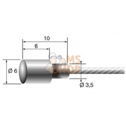 Câble intérieur 2,0mm-250cm | UNBRANDED Câble intérieur 2,0mm-250cm | UNBRANDEDPR#693460