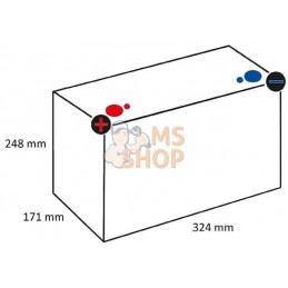 Batterie de loisir 12V - 105Ah/C20, Deep Cycle Wet, U.S. Battery | UNBRANDED Batterie de loisir 12V - 105Ah/C20, Deep Cycle Wet,