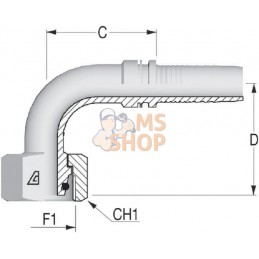 Raccord DN05-M12x150-6L 90° | UNBRANDED Raccord DN05-M12x150-6L 90° | UNBRANDEDPR#752270