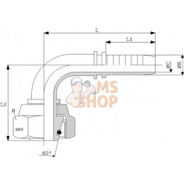 Raccord à sertir DN16-M26x1,5-18L-90º inox | UNBRANDED Raccord à sertir DN16-M26x1,5-18L-90º inox | UNBRANDEDPR#773545