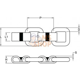 Chaîne calibrée 12x80 9 tonnes | UNBRANDED Chaîne calibrée 12x80 9 tonnes | UNBRANDEDPR#773498