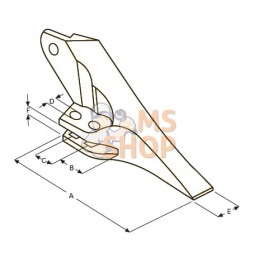 Dent JCB MR1 gauche | UNBRANDED Dent JCB MR1 gauche | UNBRANDEDPR#822229