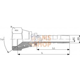 Raccord à sertir DN06-7/16-UNF inox | UNBRANDED Raccord à sertir DN06-7/16-UNF inox | UNBRANDEDPR#773540