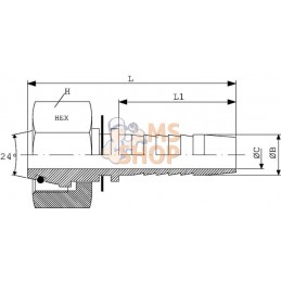 Raccord à sertir DN10-M18x1,5-12L inox | UNBRANDED Raccord à sertir DN10-M18x1,5-12L inox | UNBRANDEDPR#773543