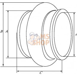 Soufflet 159 mm L=380 mm | UNBRANDED Soufflet 159 mm L=380 mm | UNBRANDEDPR#752247
