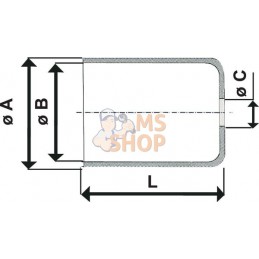 Cosse pour câble Bowden 14x8 | UNBRANDED Cosse pour câble Bowden 14x8 | UNBRANDEDPR#773377