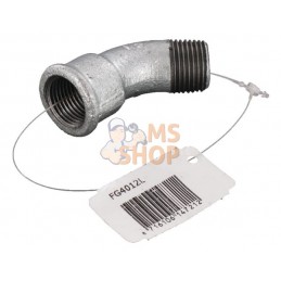 Coude 45° fem/mâle zing 1/2" | UNBRANDED Coude 45° fem/mâle zing 1/2" | UNBRANDEDPR#875792