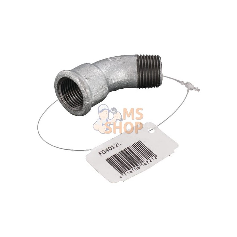 Coude 45° fem/mâle zing 1/2" | UNBRANDED Coude 45° fem/mâle zing 1/2" | UNBRANDEDPR#875792