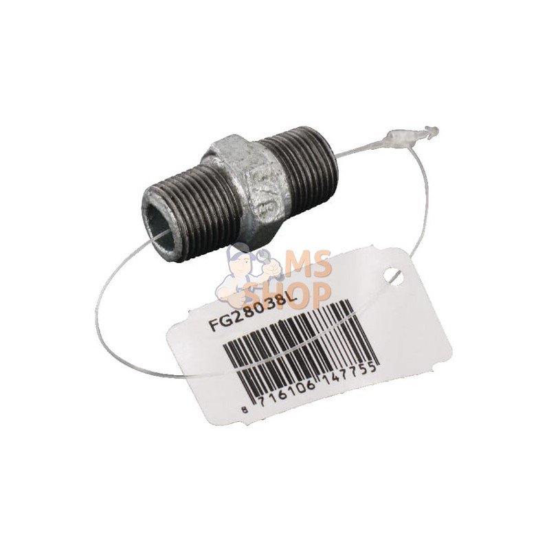 Double raccord zin. mâle 3/8" | UNBRANDED Double raccord zin. mâle 3/8" | UNBRANDEDPR#875738