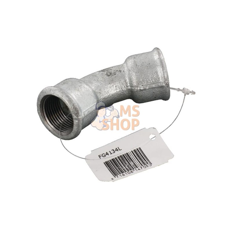 Coude 45° zingué 2xF 3/4" | UNBRANDED Coude 45° zingué 2xF 3/4" | UNBRANDEDPR#875550