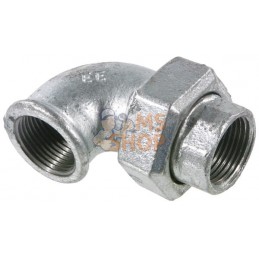 Raccord 90° zingué F/F 1/2" | UNBRANDED Raccord 90° zingué F/F 1/2" | UNBRANDEDPR#875598
