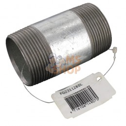Embout zingué 1 1/2"x80 mm | UNBRANDED Embout zingué 1 1/2"x80 mm | UNBRANDEDPR#876267