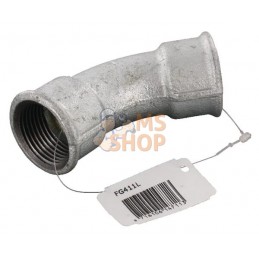 Coude 45° zingué 2xF 1" | UNBRANDED Coude 45° zingué 2xF 1" | UNBRANDEDPR#875498