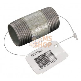 Embout zingué 1"x60 mm | UNBRANDED Embout zingué 1"x60 mm | UNBRANDEDPR#875670