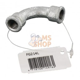 Coude 90° fem/fem zing 1/4" | UNBRANDED Coude 90° fem/fem zing 1/4" | UNBRANDEDPR#875395