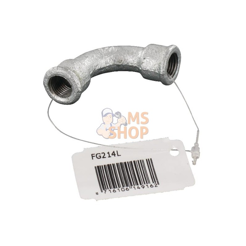 Coude 90° fem/fem zing 1/4" | UNBRANDED Coude 90° fem/fem zing 1/4" | UNBRANDEDPR#875395
