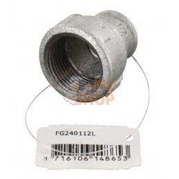 Raccord zin fem 1"x1/2" | UNBRANDED Raccord zin fem 1"x1/2" | UNBRANDEDPR#875956