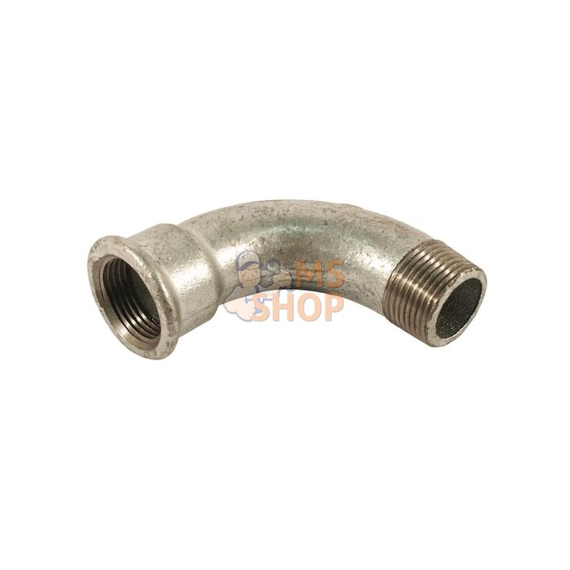 Coude 90° fem/mâle zingué 4" | UNBRANDED Coude 90° fem/mâle zingué 4" | UNBRANDEDPR#875329