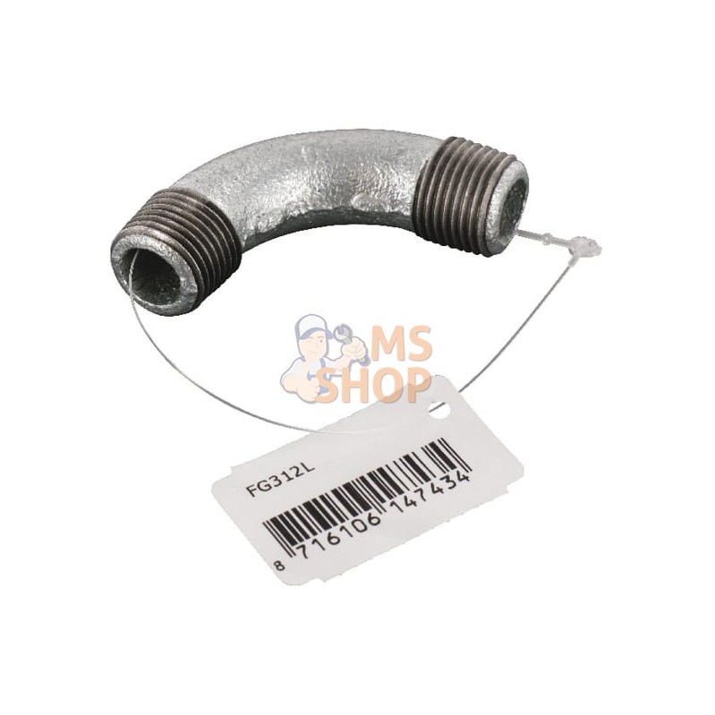 Coude 90° mâle/mâle zing 1/2" | UNBRANDED Coude 90° mâle/mâle zing 1/2" | UNBRANDEDPR#875509