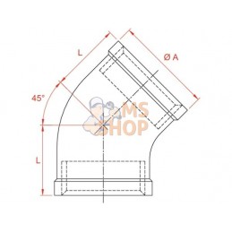 Coude 45° inox 2xF 1" | UNBRANDED Coude 45° inox 2xF 1" | UNBRANDEDPR#875366