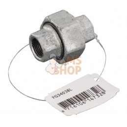 Raccord zingué fem/fem 3/8" | UNBRANDED Raccord zingué fem/fem 3/8" | UNBRANDEDPR#875814