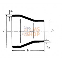 Réduct. à souder 114,3x101,6mm | UNBRANDED Réduct. à souder 114,3x101,6mm | UNBRANDEDPR#876486