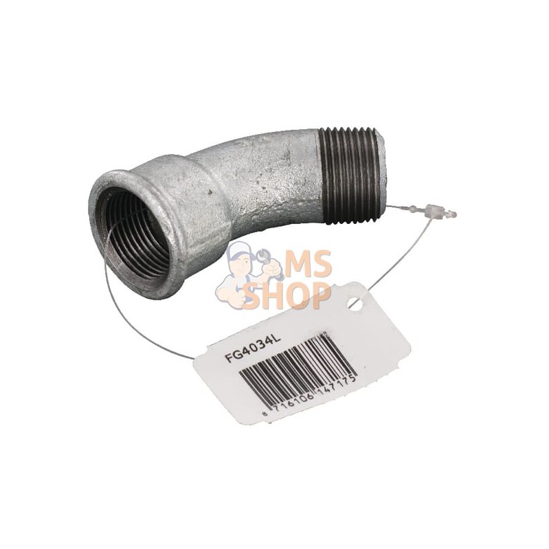 Coude 45° fem/mâle zing 3/4" | UNBRANDED Coude 45° fem/mâle zing 3/4" | UNBRANDEDPR#875554