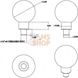 Boule de montage ¼”-20 | RAM Boule de montage ¼”-20 | RAMPR#822796