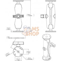 Kit de fixation complet RAMC | RAM Kit de fixation complet RAMC | RAMPR#822806