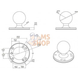 Pied de montage rond "C" | RAM Pied de montage rond "C" | RAMPR#822812