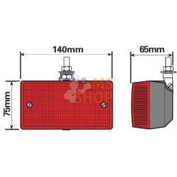 Feu anti-brouillard arrière 140x75mm | UNBRANDED Feu anti-brouillard arrière 140x75mm | UNBRANDEDPR#711179