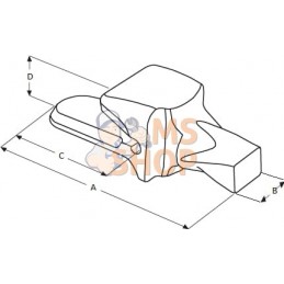 Adaptateur de dent type V | UNBRANDED Adaptateur de dent type V | UNBRANDEDPR#822357