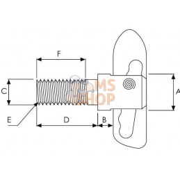 Raccord anti-luce M8x38 mm Ø 13 mm | UNBRANDED Raccord anti-luce M8x38 mm Ø 13 mm | UNBRANDEDPR#711128