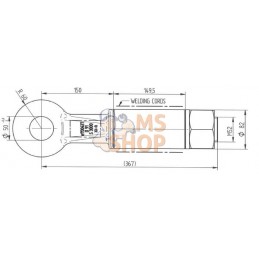 Anneau de remorquage, pivotant 50mm 36T | UNBRANDED Anneau de remorquage, pivotant 50mm 36T | UNBRANDEDPR#1110699